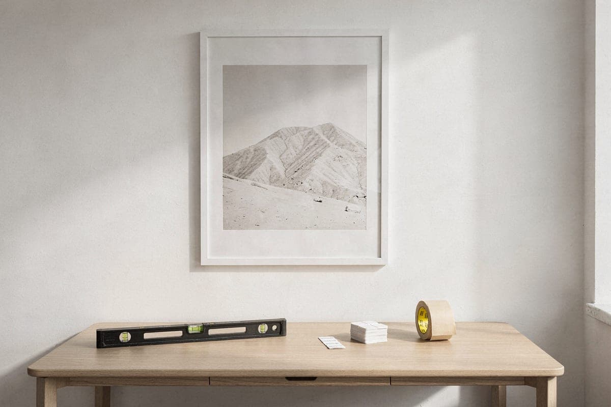 How to hang wall art without drilling
