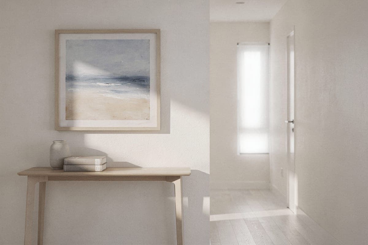 How high to hang wall art: the 150 cm rule